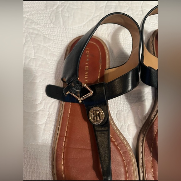 Tommy Hilfiger Black and Brown Sandals - Picture 3 of 7